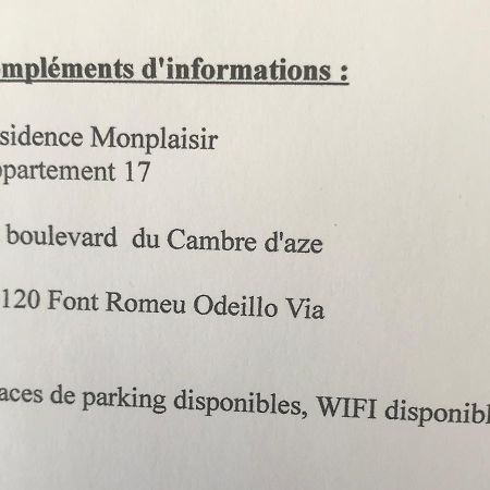Monplaisir Apartment Font-Romeu-Odeillo-Via Exterior foto